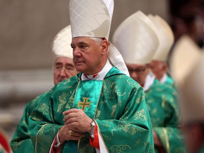 VATICAN CITY, VATICAN - OCTOBER 05: German Cardinal Gerhard Ludwig Muller attends the Opening Mass of the Synod of Bishops celebrated by Pope Francis in St. Peter's Basilica on October 5, 2014 in Vatican City, Vatican. The two week General Assembly will discuss the 'The Pastoral Challenges of the Family …