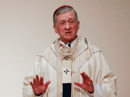 Cardinal Blase J. Cupich presides over a Simbang Gabi Mass at the Old St. Mary's Catholic Church in Chicago, Illinois, on December 20, 2018. - US bishops preparing for a meeting to address the sexual abuse scandal roiling the Catholic Church suddenly find themselves in a high-stakes credibility test following …