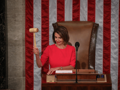 Speaker of the House Rep. Nancy Pelosi (D-CA) holds the gavel during the first session of the 116th Congress at the U.S. Capitol January 3, 2019 in Washington, DC. Under the cloud of a partial federal government shutdown, Pelosi will reclaim her former title as Speaker of the House and …