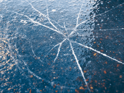 crack in ice