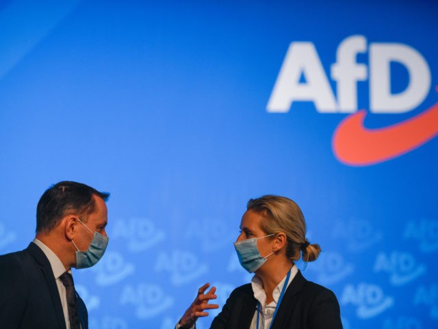 KALKAR, GERMANY - NOVEMBER 28: Alice Weidel, co-deputy federal leader and Tino Chrupalla,