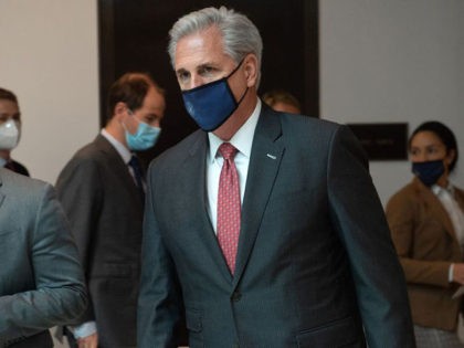 US House Minority Leader Kevin McCarthy, Republican of California, arrives for a meeting on Capitol Hill in Washington, DC on December 18, 2020. (Photo by SAUL LOEB / AFP) (Photo by SAUL LOEB/AFP via Getty Images)