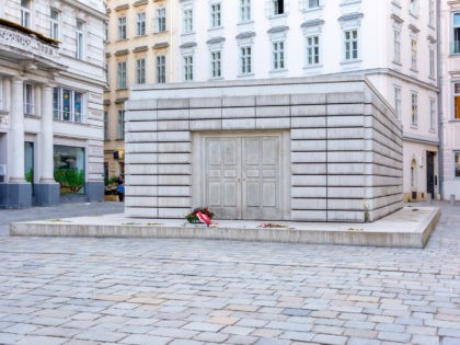 Vienna, Austria - May 2019: Holocaust Memorial on Judenplatz square in Vienna