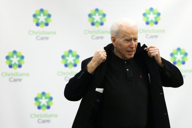 WILMINGTON, DELAWARE - JANUARY 11: President-elect Joe Biden prepares to leave after receiving his second dose of the Pfizer/BioNTech COVID-19 vaccination at ChristianaCare Christiana Hospital on January 11, 2021 in Newark, Delaware. Biden received the second dose of the coronavirus vaccine three weeks after his first dose, received a few …