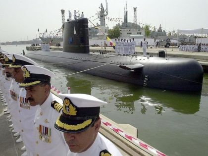 KARACHI, PAKISTAN - AUGUST 24 : Agosta 90B, the first Pakistan navy indigenously built su