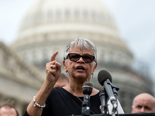 WASHINGTON, DC - JULY 12: Congresswoman Bonnie Watson Coleman joins members of MoveOn.org