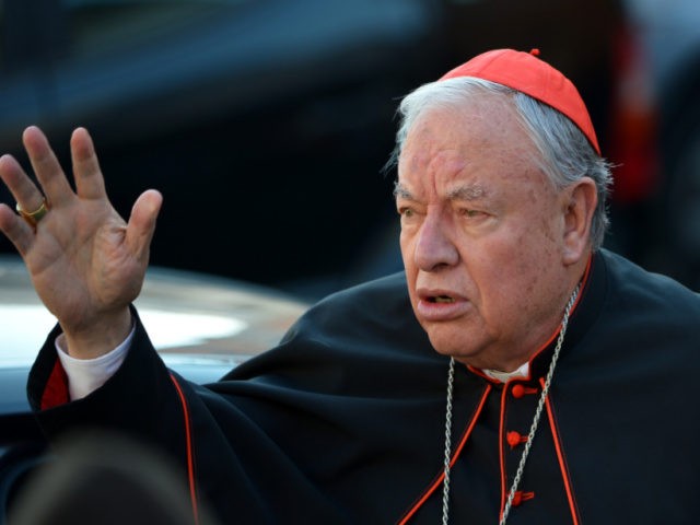 Mexican cardinal Juan Iniguez Sandoval arrives for talks ahead of a conclave to elect a new pope on March 4, 2013 at the Vatican. The Vatican meetings will set the date for the start of the conclave this month and help identify candidates among the cardinals to be the next …