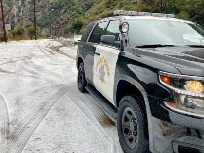 Malibu snow (CHP - West Valley / Twitter)