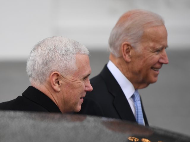 Mike Pence and Joe Biden (Jim Watson / AFP / Getty)