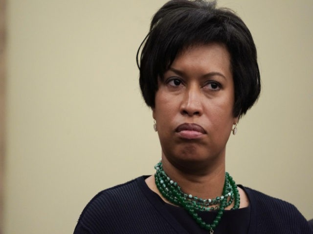 MAY 02: Washington, D.C., Mayor Muriel Bowser attends a news conference May 2, 2018 on Capitol Hill in Washington, DC. Del. Holmes Norton held a news conference to discuss "efforts to protect D.C.'s local laws during the FY2019 appropriations process, including gun safety, anti-discrimination, labor, marijuana and abortion.Ó (Photo by …