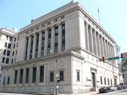 The Supreme Court of Virginia Building, adjacent to Capitol Square in Richmond, Virginia