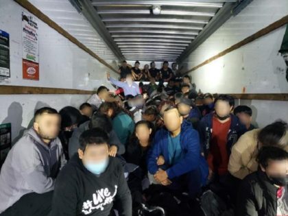 Border Patrol agents find 114 illegal aliens locked in a U-Haul box truck in Laredo, Texas