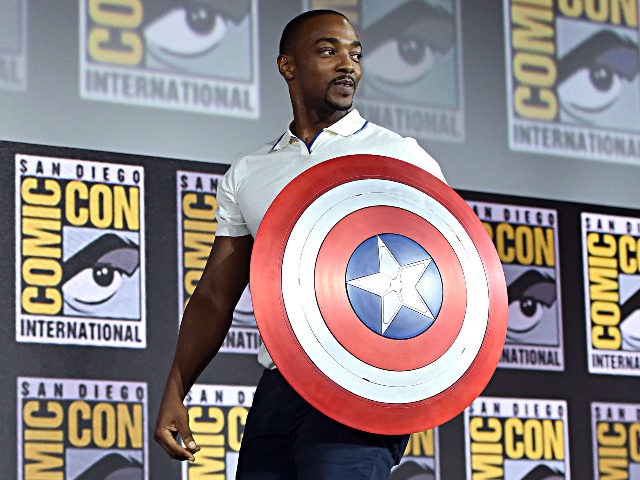 SAN DIEGO, CALIFORNIA - JULY 20: Anthony Mackie of Marvel Studios' 'The Falcon and The Winter Soldier' at the San Diego Comic-Con International 2019 Marvel Studios Panel in Hall H on July 20, 2019 in San Diego, California. (Photo by Alberto E. Rodriguez/Getty Images for Disney)