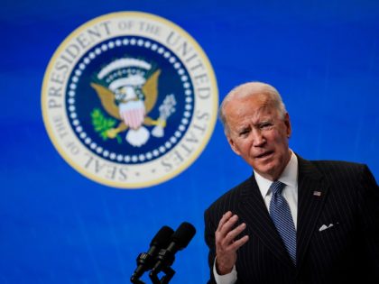 WASHINGTON, DC - JANUARY 25: U.S. President Joe Biden speaks after signing an executive or