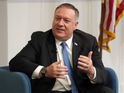 US Secretary of State Mike Pompeo speaks on "China challenge to US national security and academic freedom," December 9, 2020, in Atlanta, Georgia. - Pompeo on Wednesday urged US universities to scrutinize China's assistance and students, warning that Beijing was set on stealing innovation. "If we don't educate ourselves, if …