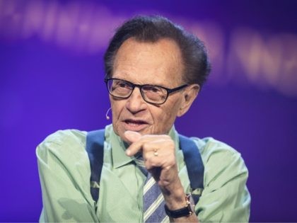 TRONDHEIM, NORWAY - JUNE 21: Larry King participates on a discussion on fake news in the media during the Starmus Festival on June 21, 2017 in Trondheim, Norway. (Photo by Michael Campanella/Getty Images)