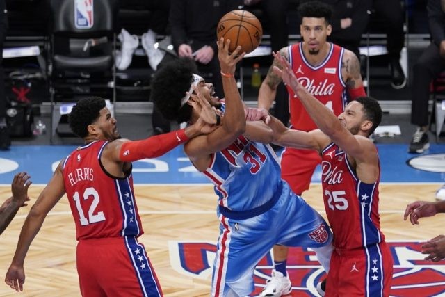 Nets, without Irving and Durant, beat NBA-leading 76ers ...