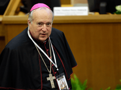 Robert W. McElroy, bishop of the diocese of San Diego, arrives to attend a conference on nuclear disarmament, at the Vatican, Friday, Nov. 10, 2017. The Vatican hosted Nobel laureates, U.N. and NATO officials and a handful of nuclear powers at a conference aimed at galvanizing support for a global …