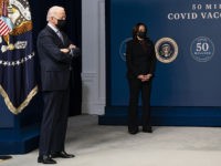 Watch: Kamala Harris Reminds Joe Biden to Pick Up His Mask After Speech