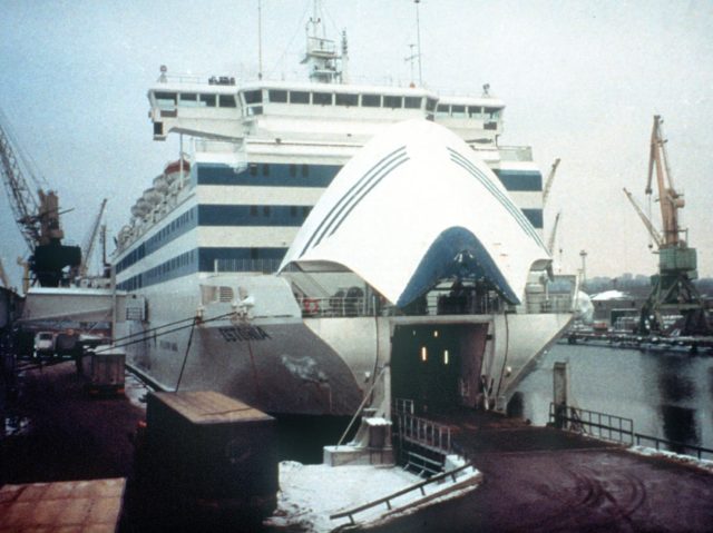 Undated file photo of the Estonian ferry "Estonia" taken in Stockholm archipelag