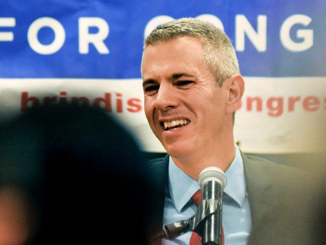 FILE - In this Nov. 6, 2018 file photo, Democratic Congressional candidate Anthony Brindisi reacts during a speech in Utica, N.Y. On Tuesday, Dec. 1, 2020. Former U.S. Rep. Claudia Tenney appeared on the verge of recapturing her old seat in Congress as election officials wrapped up counting ballots Monday, …