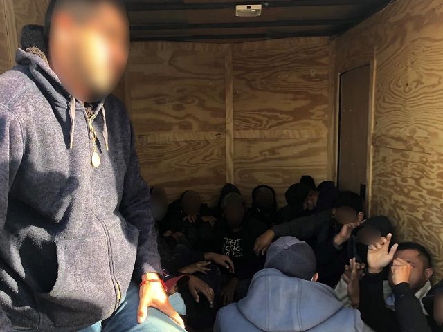 Big Bend Sector Border Patrol agents arrest an armed human smuggler and a group of migrant