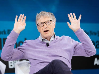 Bill Gates hands up