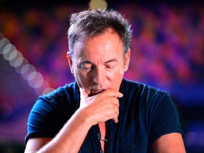 BRISBANE, AUSTRALIA - MARCH 14: Bruce Springsteen speaks to the media during a sound-check ahead of the first show of his Wrecking Ball Tour at Brisbane Entertainment Centre on March 14, 2013 in Brisbane, Australia. (Photo by Bradley Kanaris/Getty Images)