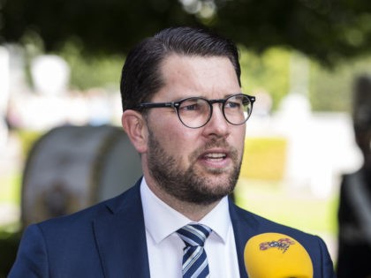STOCKHOLM, SWEDEN - SEPTEMBER 10: Jimmie Akesson, leader of the Sweden Democrats party, arrives at the Swedish Parliament House for the opening of the new parliamentary session on September 10, 2019 in Stockholm, Sweden. (Photo by Michael Campanella/Getty Images)