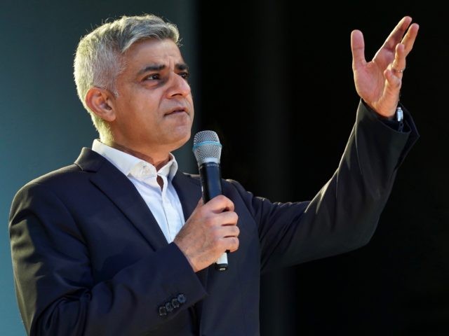 LONDON, ENGLAND - DECEMBER 22: London Mayor Sadiq Khan speaks on stage during the Chanukah