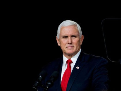 MILNER, GA - JANUARY 04: U.S. Vice President Mike Pence speaks during a visit to Rock Spri