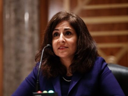 Neera Tanden, director of the Office and Management and Budget (OMB) nominee for U.S. President Joe Biden, speaks during a Senate Homeland Security and Governmental Affairs Committee confirmation hearing in Washington, D.C., U.S., on Tuesday, Feb. 9, 2021. Tanden, who pledged to work with both parties after drawing sharp criticism …