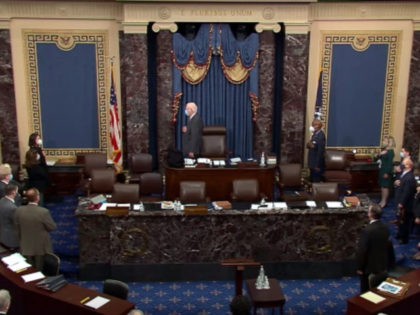 WASHINGTON, DC - FEBRUARY 9: In this screenshot taken from a congress.gov webcast, Senato