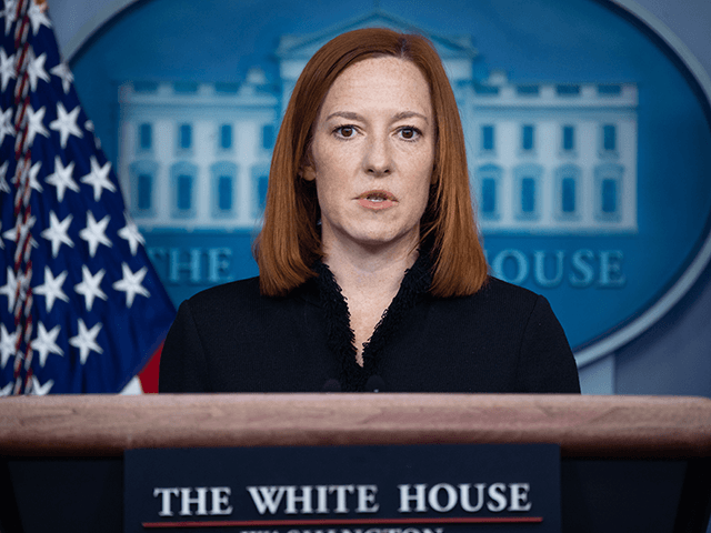 White House Press Secretary Jen Psaki speaks during a press briefing on February 11, 2021, in the Brady Briefing Room of the White House in Washington, DC. (Photo by SAUL LOEB / AFP) (Photo by SAUL LOEB/AFP via Getty Images)