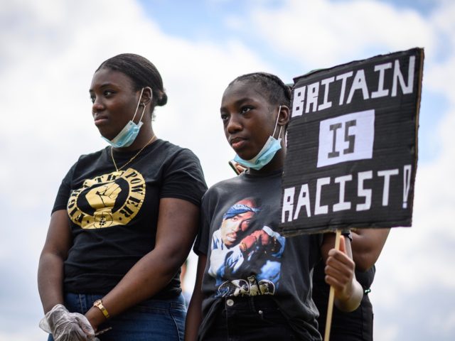 LONDON, UNITED KINGDOM - JUNE 21: Protestors gather in Hyde Park ahead of a march towards Downing Street on June 21, 2020 in London, United Kingdom. Black Lives Matter protests are continuing across the UK following the death of African American George Floyd at the hands of police officers in …