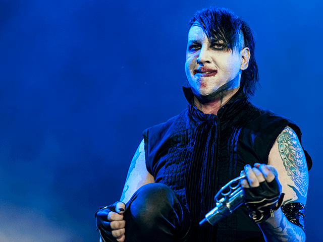 Marilyn Manson performs on stage during the first day of Rock Am Ring on June 2, 2012 in Nuerburg, Germany. (Photo by Peter Wafzig/Redferns via Getty Images)