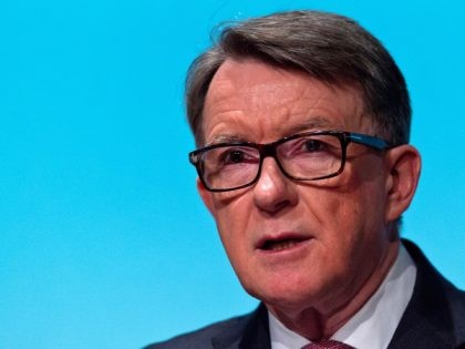 LONDON, ENGLAND - MARCH 01: Lord Mandelson delivers a keynote speech during an event hosted by the Britain Stronger In Europe campaign on March 1, 2016 in London, England. The Britain Stronger In Europe group is currently campaigning to keep the United Kingdom in the European Union ahead of the …