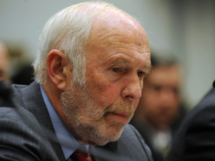 James Simons, director of Renaissance Technologies LLC, listens during the House Oversight and Government Reform Committee November 13, 2008 in Washington, DC. George Soros chairman of Soros Fund Management LLC, testified on the topic of "The Regulation of Hedge Funds" during the hearing. AFP PHOTO/TIM SLOAN (Photo credit should read …