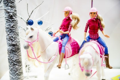 LONDON, ENGLAND - OCTOBER 12: The Barbie DreamHorse is displayed as Hamley's announce it's top ten toys for Christmas at Hamleys on October 12, 2017 in London, England. (Photo by Tristan Fewings/Getty Images)
