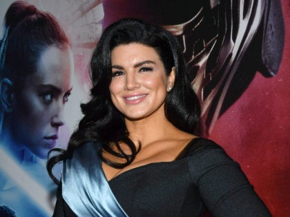 HOLLYWOOD, CALIFORNIA - DECEMBER 16: Gina Carano arrives for the World Premiere of "Star Wars: The Rise of Skywalker", the highly anticipated conclusion of the Skywalker saga on December 16, 2019 in Hollywood, California. (Photo by Amy Sussman/Getty Images for Disney)