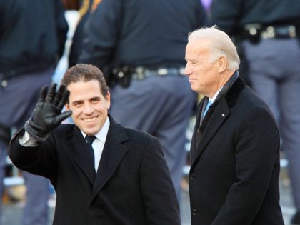 WASHINGTON, D.C. - JANUARY 20: Vice-President Joe Biden and sons Hunter Biden (L) and Beau