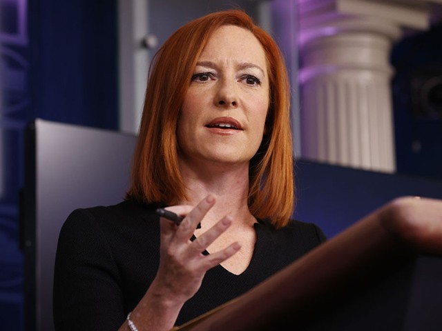 WASHINGTON, DC - FEBRUARY 01: White House Press Secretary Jen Psaki talks to reporters during her daily news briefing at the White House February 01, 2021 in Washington, DC. Psaki commented on President Joe Biden's upcoming meeting with Senate Republicans, the government's response to the military coup in Burma and coronavirus relief legislation, among other topics. (Photo by Chip Somodevilla/Getty Images)