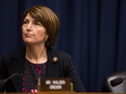WASHINGTON, DC - APRIL 02: Rep. Cathy McMorris Rodgers (R-WA) attends a House Energy and Commerce Environment and Climate Change Subcommittee hearing on Capitol Hill on April 2, 2019 in Washington, DC. Gov. Jay Inslee (D-WA) testified before the committee. Inslee, who is a candidate for president in 2020, has …