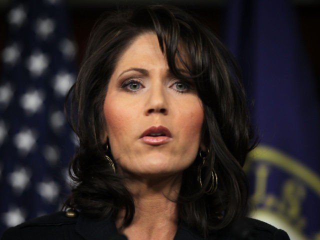 U.S. Rep. Kristi Noem (R-SD) speaks during a news conference February 3, 2012 on Capitol H