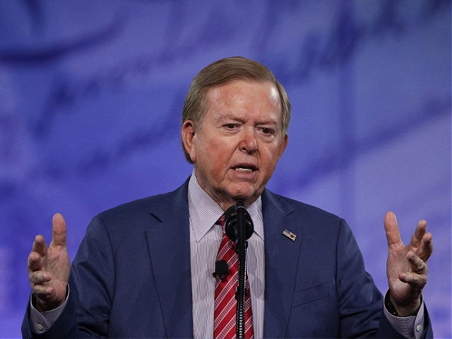 NATIONAL HARBOR, MD - FEBRUARY 24: Lou Dobbs of Fox Business Network speaks during the Conservative Political Action Conference at the Gaylord National Resort and Convention Center February 24, 2017 in National Harbor, Maryland. Hosted by the American Conservative Union, CPAC is an annual gathering of right wing politicians, commentators …