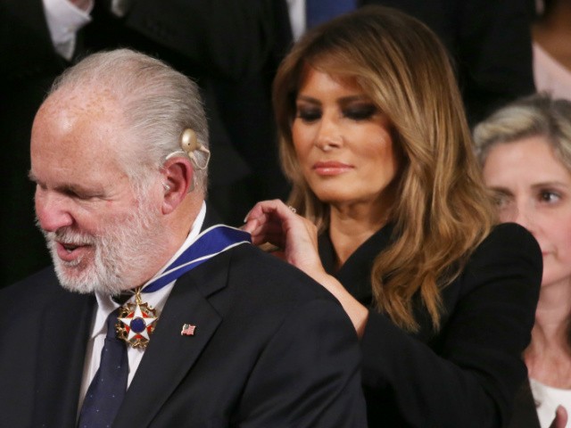 Melania Trump: Rush Limbaugh a 'Fearless American Patriot'