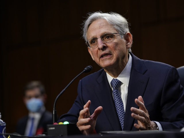 Attorney General nominee Merrick Garland testifies during his confirmation hearing before the Senate Judiciary Committee on February 22, 2021. (Drew Angerer/Getty Images)
