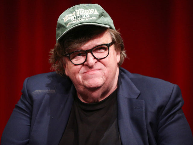 In this September 19, 2018 file photo, Michael Moore attends the premiere of Briarcliff En