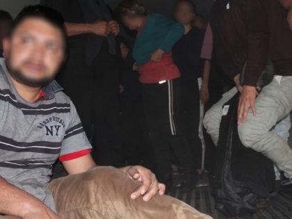 42 migrants found packed in a tractor-trailer rig at an interior immigration checkpoint in the Laredo Sector on January 30. (Photo: U.S. Border Patrol/Laredo Sector)
