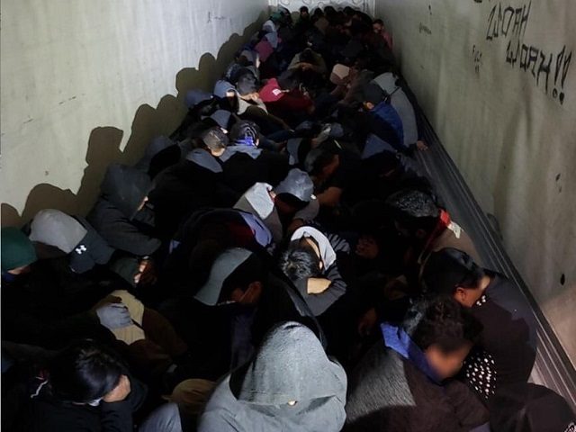 Laredo Sector agents found a convicted sex offender hiding in a group of migrants being smuggled in a tractor-trailer in the Laredo Sector. (Photo: U.S. Border Patrol/Laredo Sector)